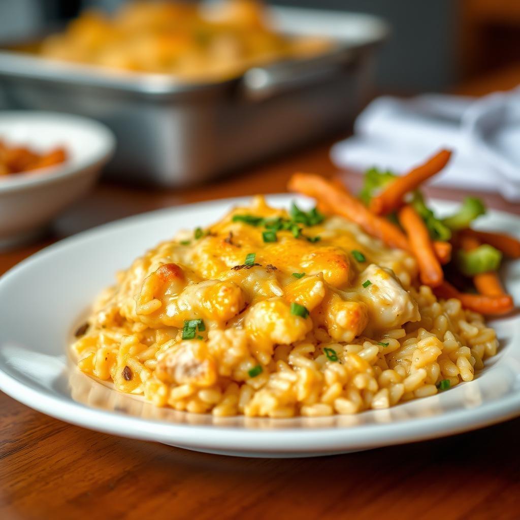 Cheesy Chicken and Rice Casserole