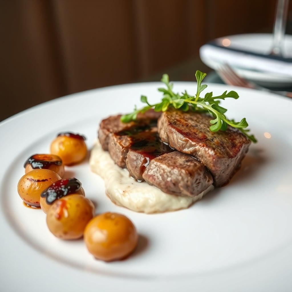 Bistro-Style Pan-Seared Steak with Balsamic-Fig Reduction