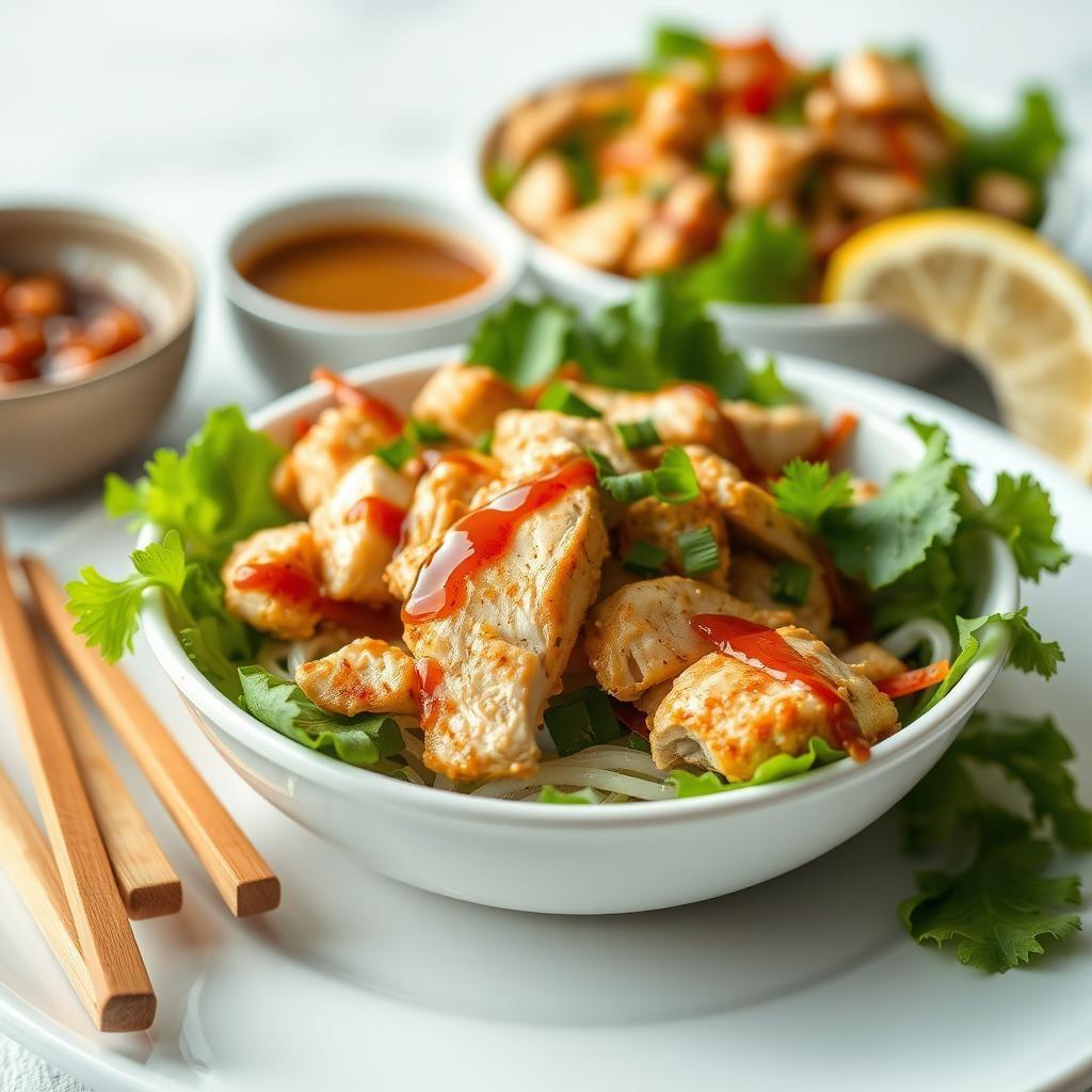 Asian-Inspired Chicken Salad Bowls