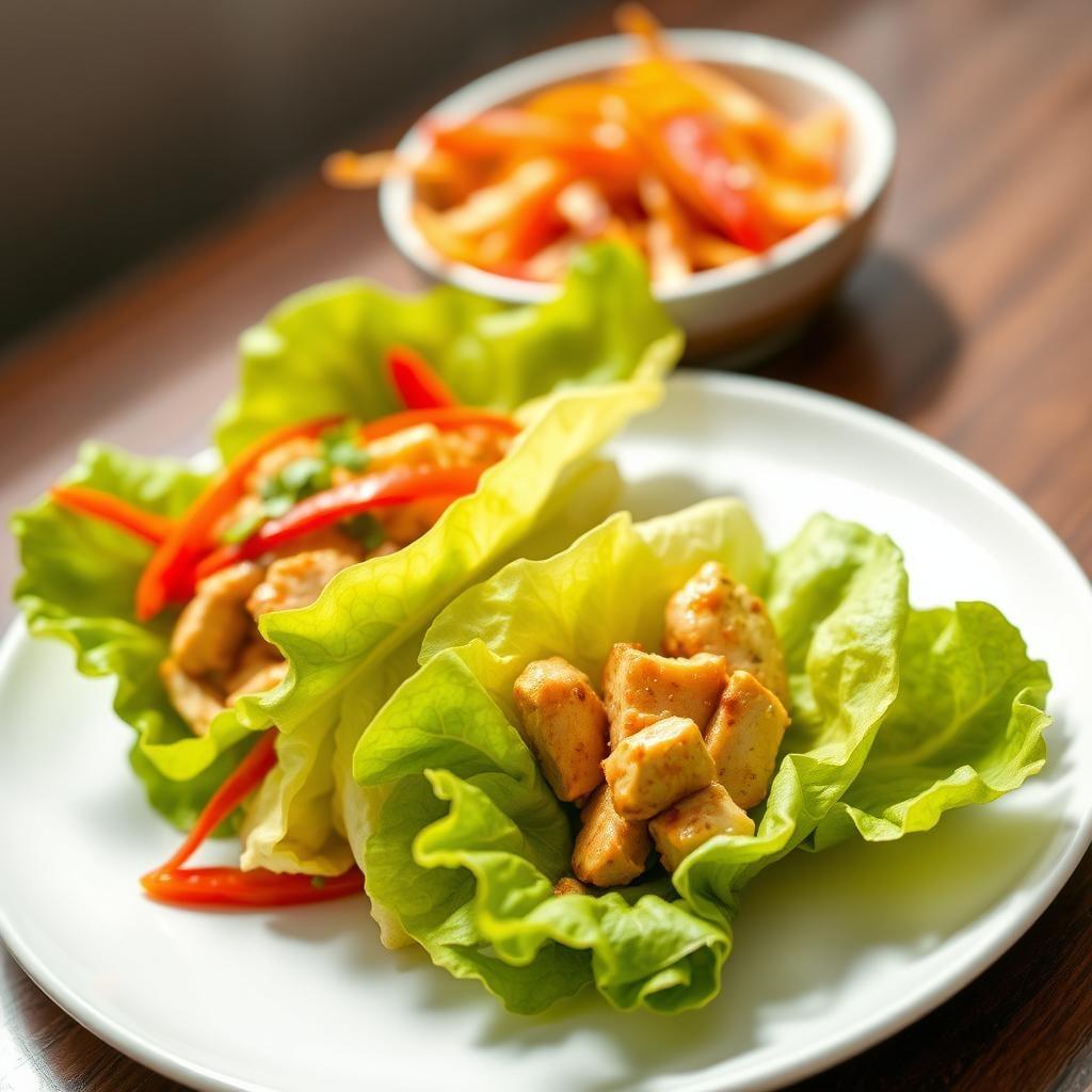 Asian-Inspired Chicken Lettuce Wraps Asian-Inspired Chicken Lettuce Wraps
