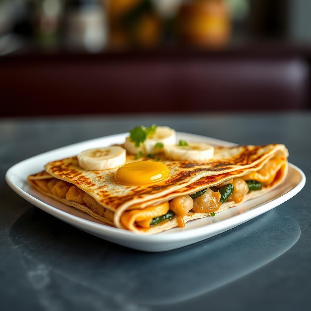 Banana Peanut Butter Breakfast Quesadilla