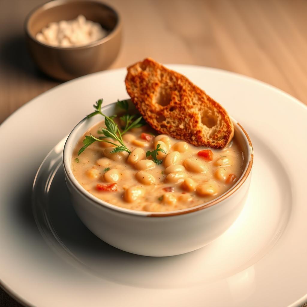 Creamy Tuscan White Bean Soup with Crusty Bread Creamy Tuscan White Bean Soup with Crusty Bread