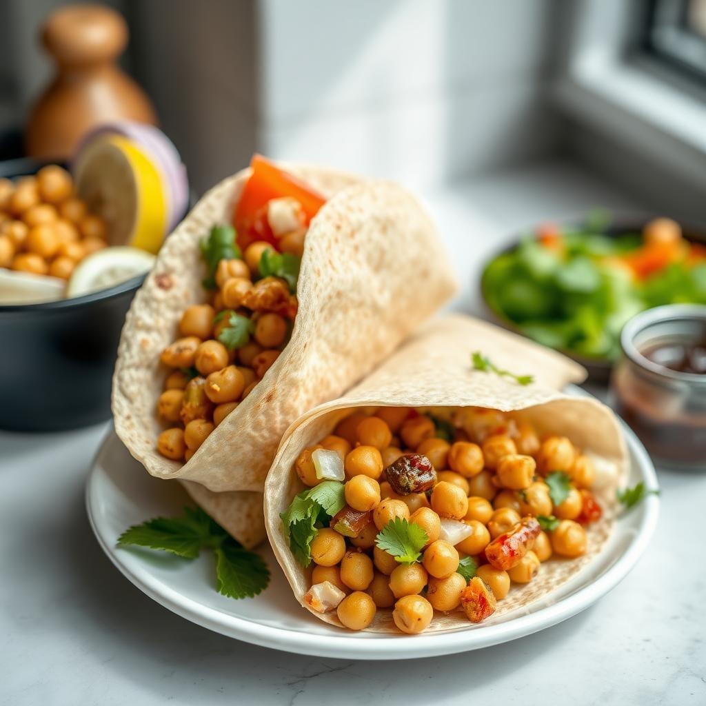 Mediterranean Chickpea Salad Wraps Mediterranean Chickpea Salad Wraps