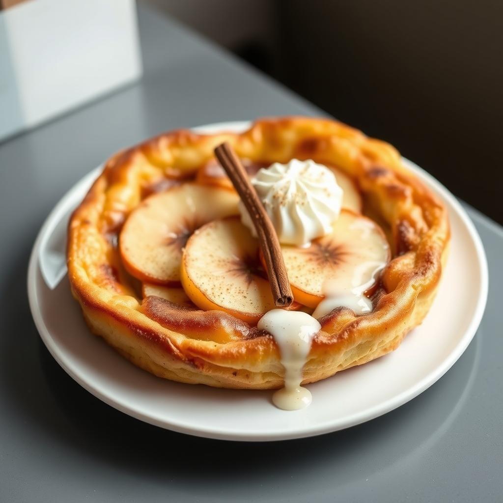 Cinnamon Apple Dutch Baby Pancake
