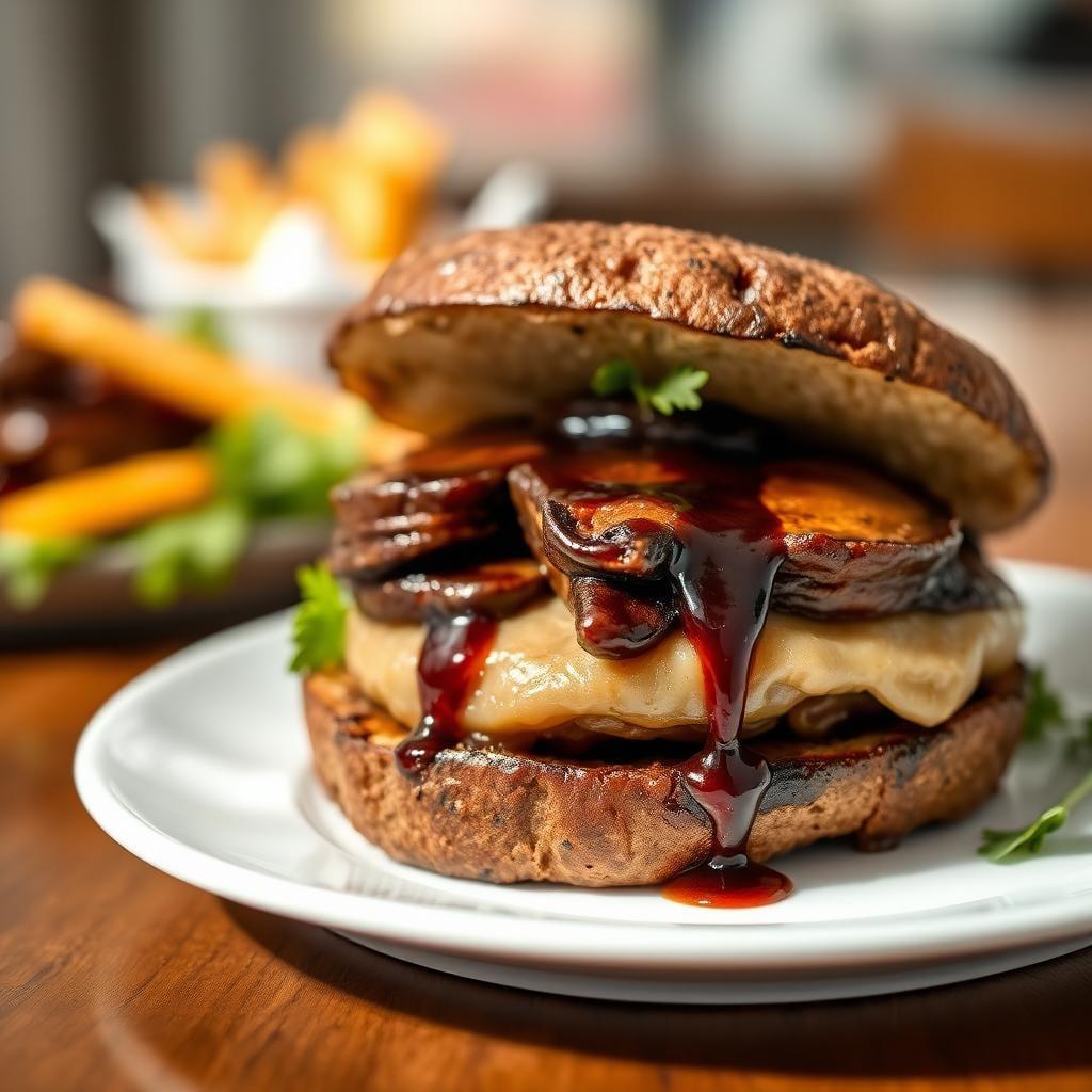 Balsamic Glazed Portobello Mushroom Sandwich