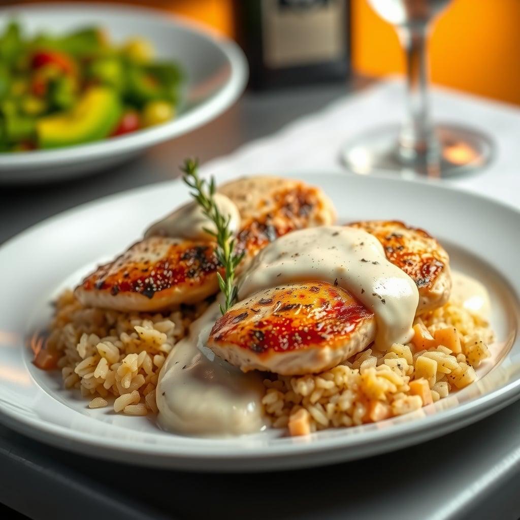 Pan-Roasted Chicken Breasts with Lemon-Thyme Beurre Blanc