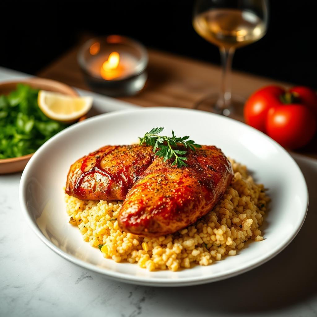 Moroccan Spiced Chicken with Lemon Couscous Moroccan Spiced Chicken with Lemon Couscous