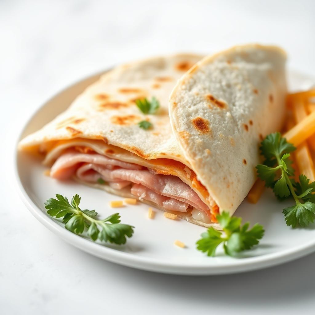 Quick Ham and Cheese Quesadilla Quick Ham and Cheese Quesadilla