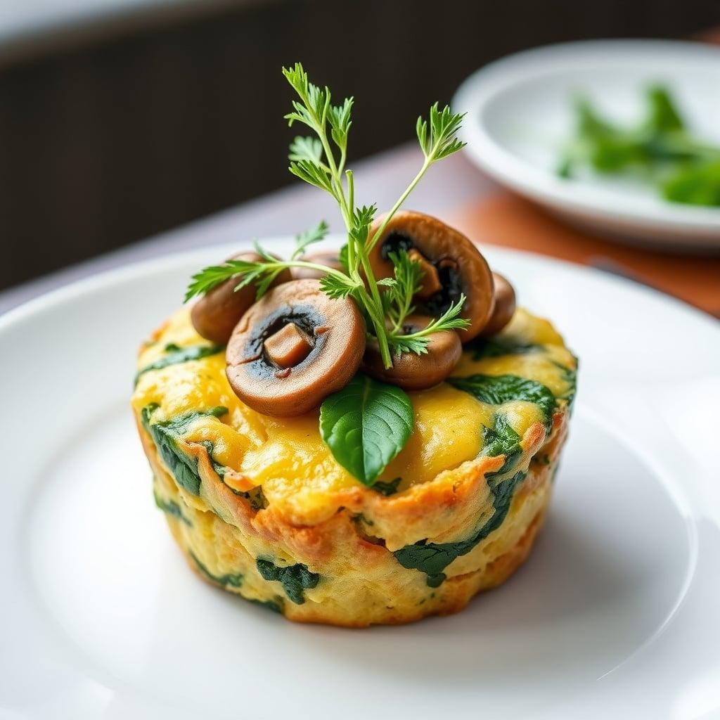Savory Mushroom and Spinach Bread Pudding with Fresh Herbs Savory Mushroom and Spinach Bread Pudding with Fresh Herbs