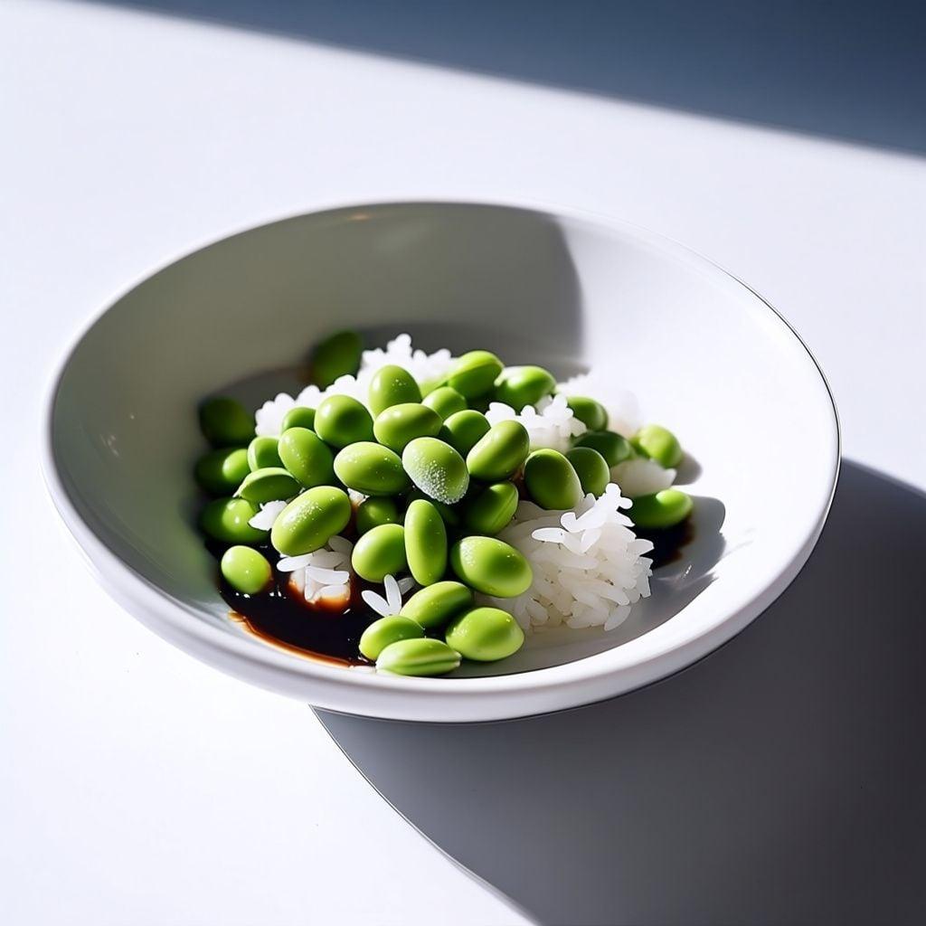 Edamame and Soy Sauce Rice Bowl Edamame and Soy Sauce Rice Bowl