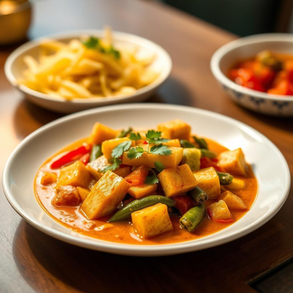 Thai-Style Coconut Curry with Vegetables & Tofu Thai-Style Coconut Curry with Vegetables & Tofu