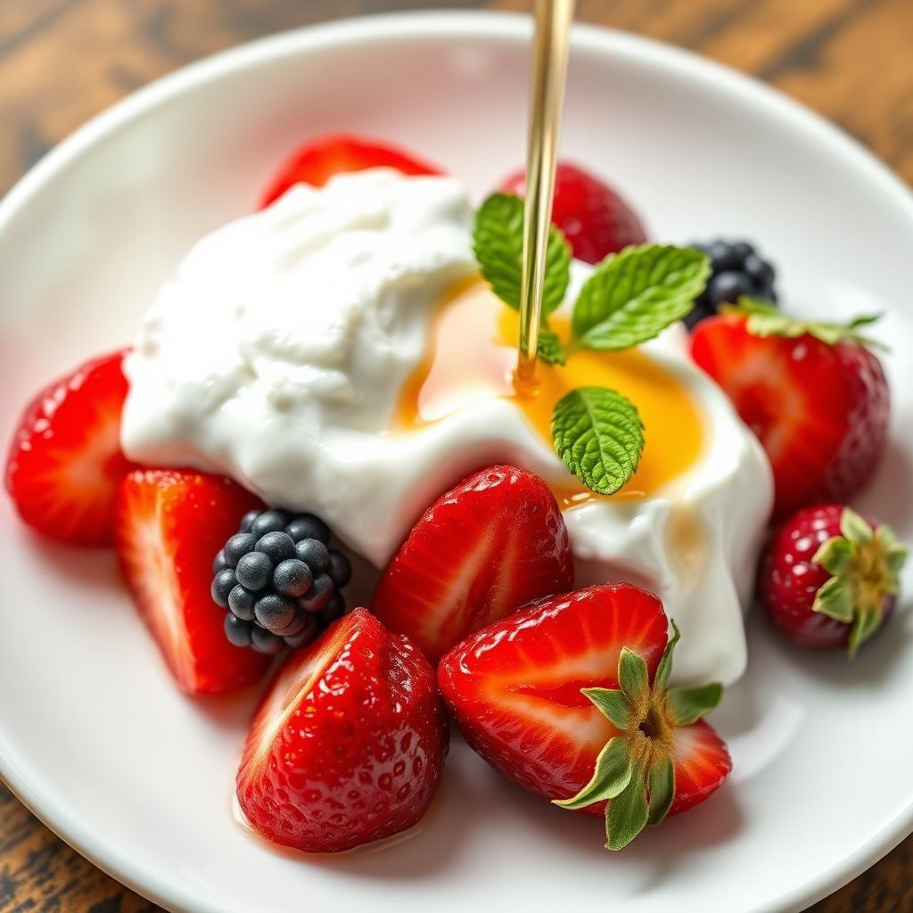 Greek Yogurt with Berries and Honey Greek Yogurt with Berries and Honey