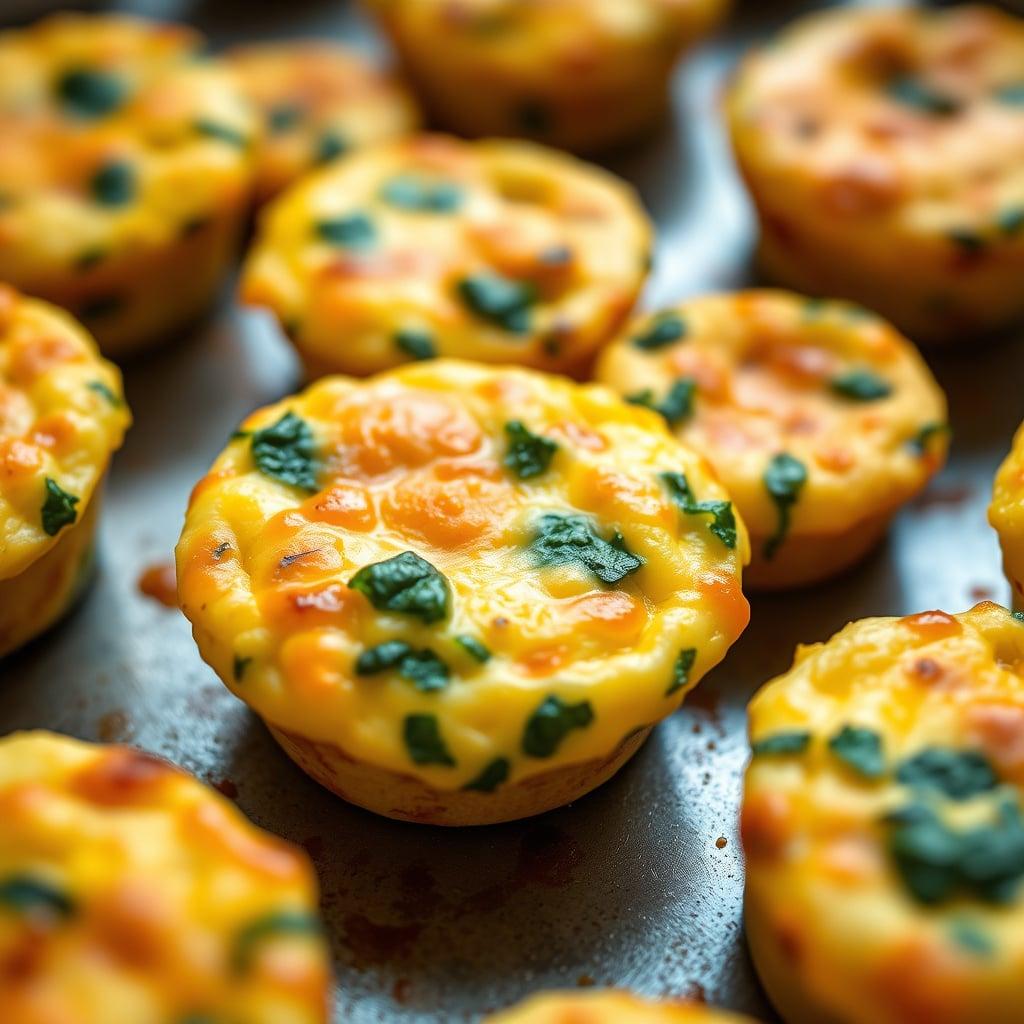 Buffalo-Style Turkey and Spinach Egg White Bites