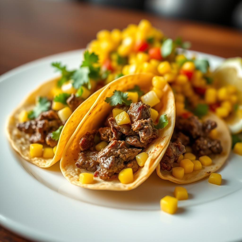 Easy Beef Tacos with Corn Salad Easy Beef Tacos with Corn Salad
