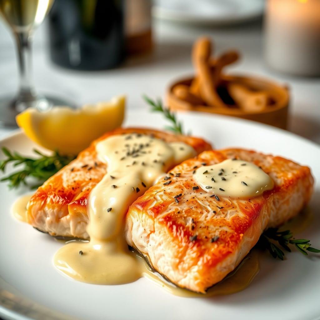 Pan-Seared Salmon with Champagne Beurre Blanc Pan-Seared Salmon with Champagne Beurre Blanc