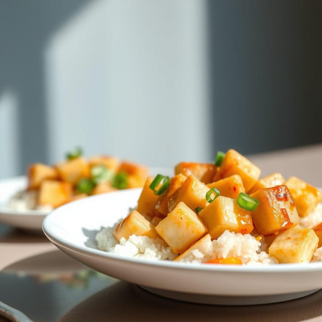 Sesame-Ginger Glazed Freeze-Thaw Tofu Bowls Sesame-Ginger Glazed Freeze-Thaw Tofu Bowls