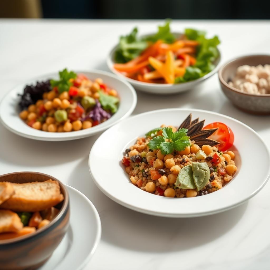 Mediterranean Chickpea & Vegetable Grain Bowls Mediterranean Chickpea & Vegetable Grain Bowls