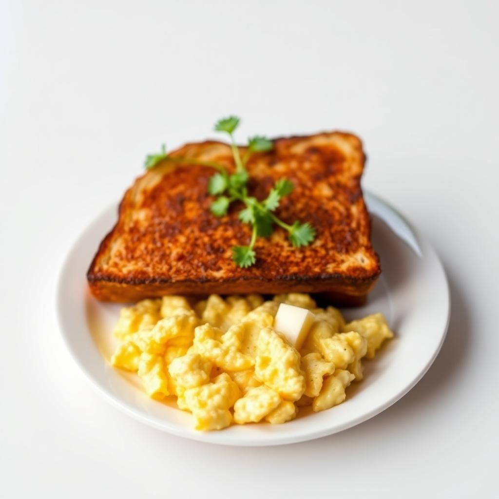 Classic Buttery Scrambled Eggs with Toast Classic Buttery Scrambled Eggs with Toast