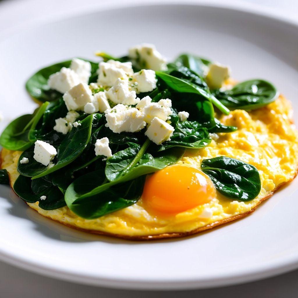 Scrambled Eggs with Spinach and Feta Scrambled Eggs with Spinach and Feta
