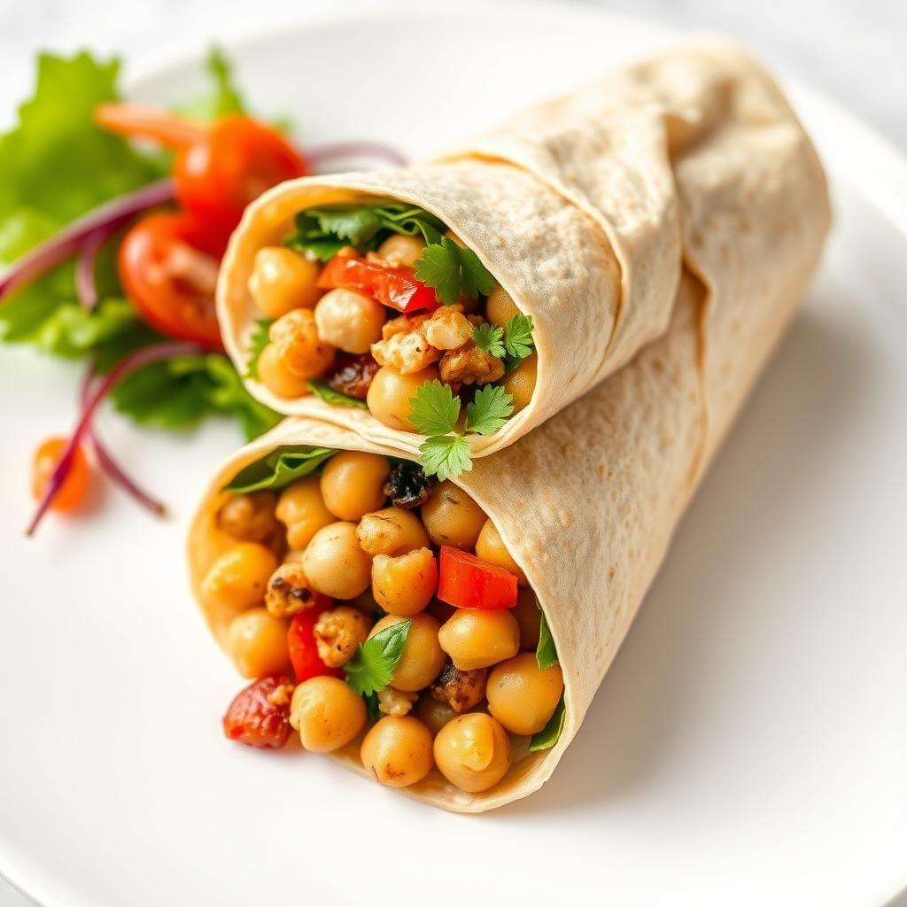 Mediterranean Chickpea and Vegetable Wrap Mediterranean Chickpea and Vegetable Wrap