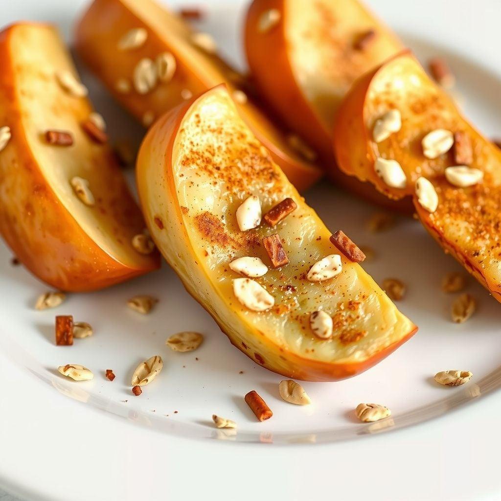 Quick Cinnamon-Spiced Apple & Oat Wedges Quick Cinnamon-Spiced Apple & Oat Wedges