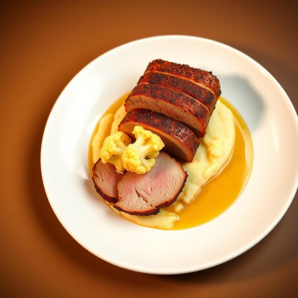 Spice-Rubbed Pork Tenderloin with Cauliflower Mash Spice-Rubbed Pork Tenderloin with Cauliflower Mash