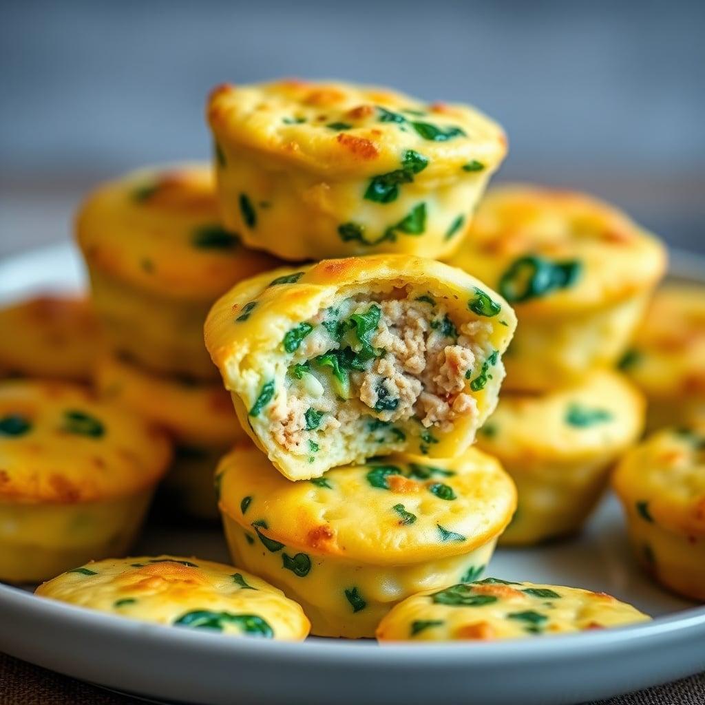 Batch-Baked Turkey and Egg Protein Bites