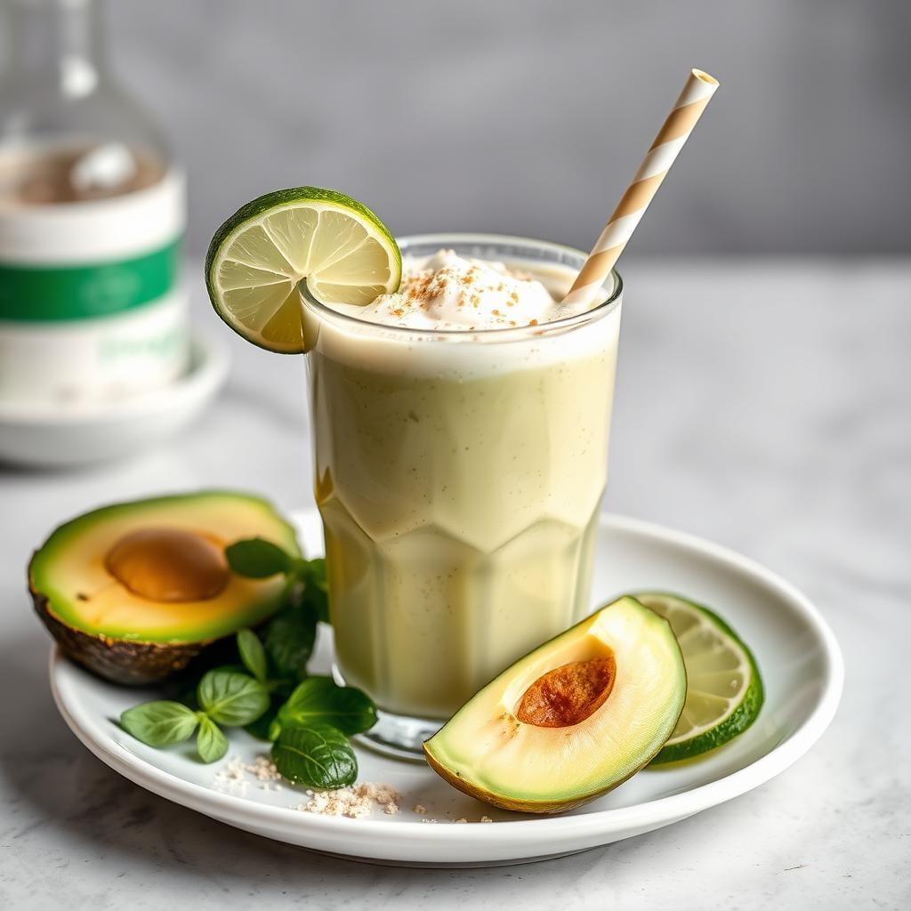 Creamy Avocado and Lime Smoothie Creamy Avocado and Lime Smoothie