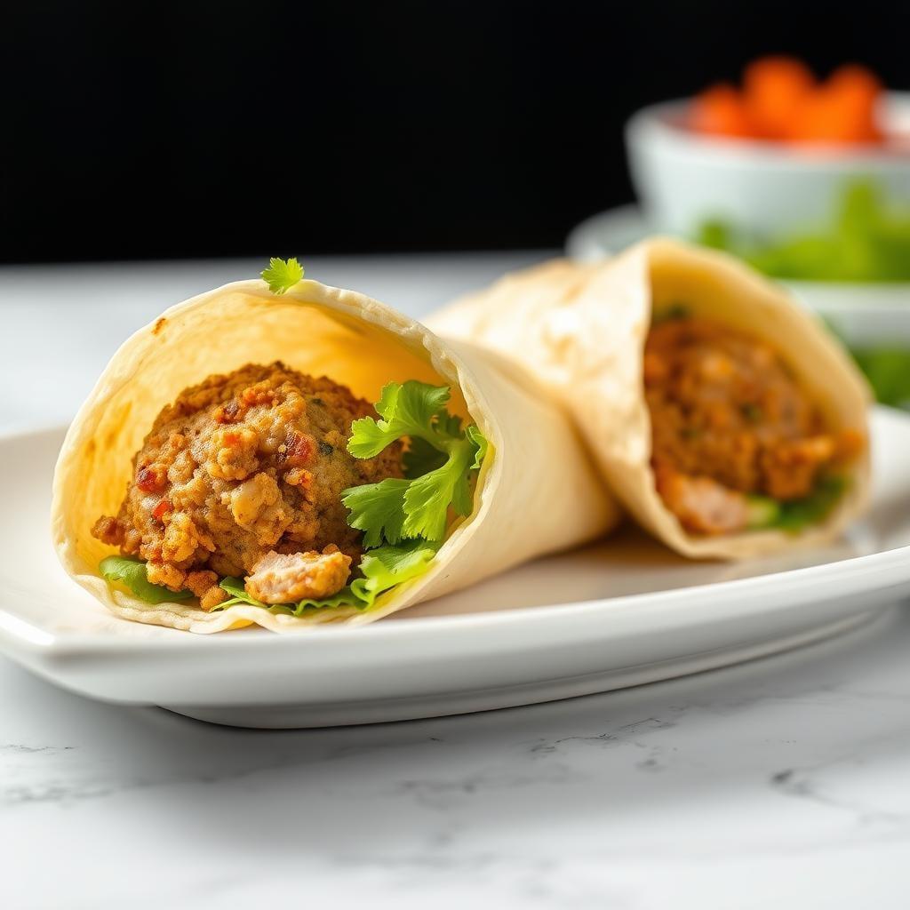 Simple Turkey Meatball Wrap Simple Turkey Meatball Wrap