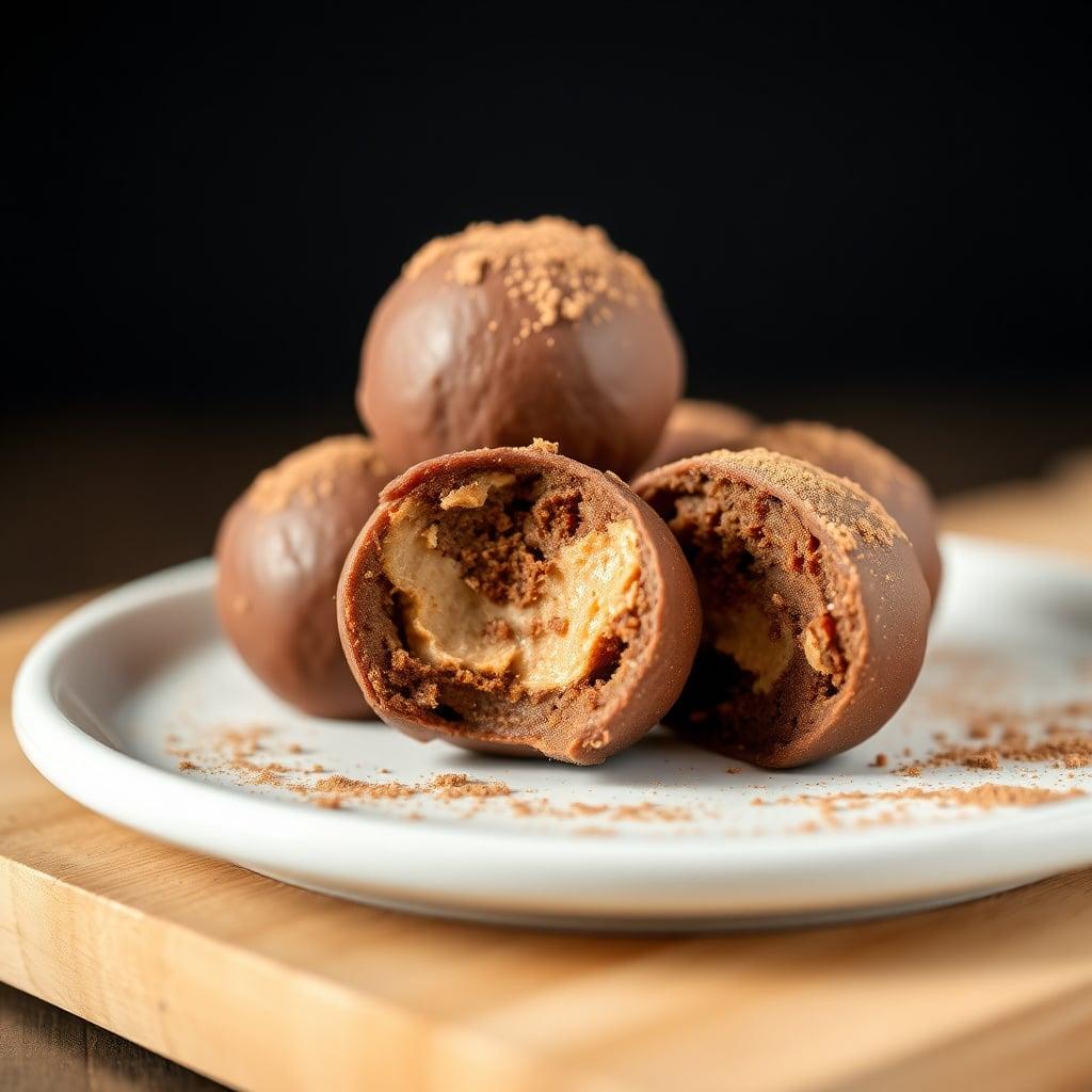 Chocolate Peanut Butter Protein Bites