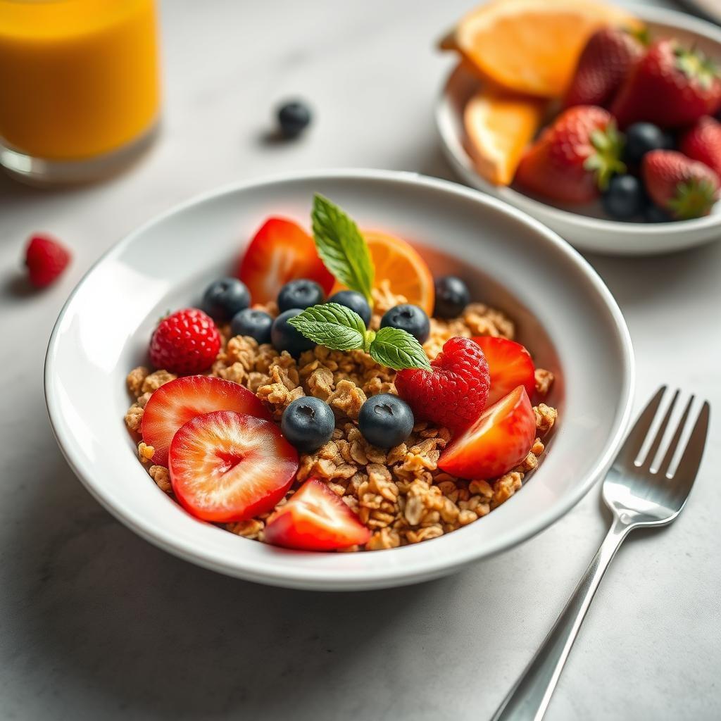 Hearty Granola & Fruit Breakfast Bowl Hearty Granola & Fruit Breakfast Bowl