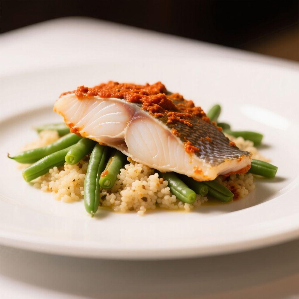 Air-Fryer Harissa Tilapia with Couscous and Green Beans Air-Fryer Harissa Tilapia with Couscous and Green Beans