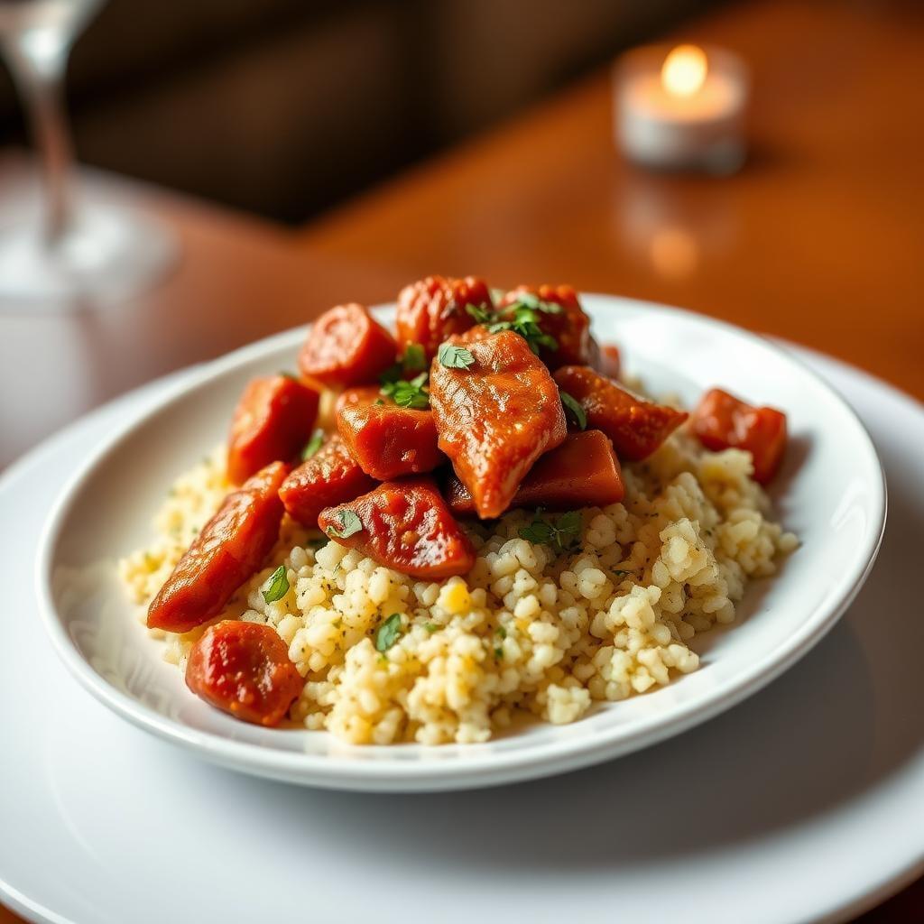 Moroccan-Spiced Vegetable Tagine with Herbed Couscous Moroccan-Spiced Vegetable Tagine with Herbed Couscous