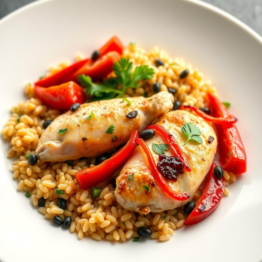 Mediterranean Farro & Lemon-Herb Chicken Bowls Mediterranean Farro & Lemon-Herb Chicken Bowls