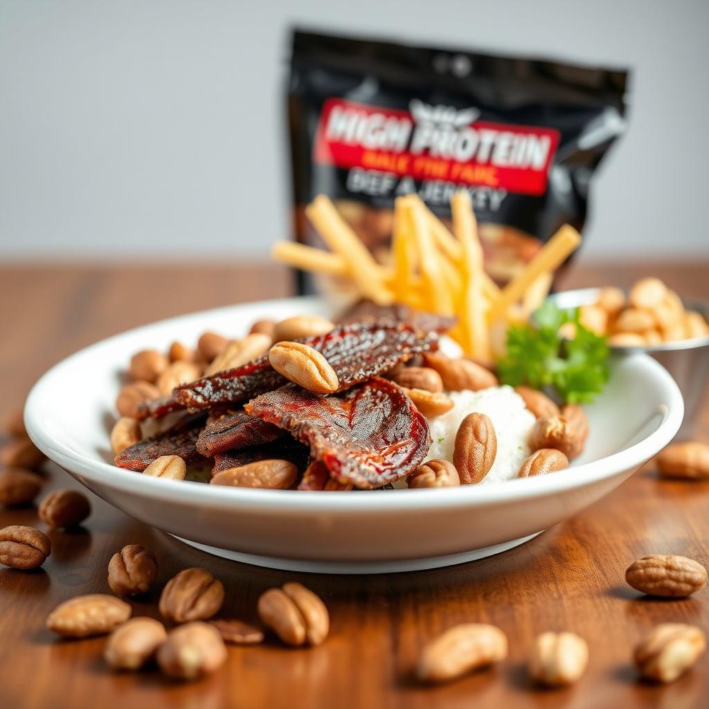 High-Protein Beef Jerky & Nuts Combo High-Protein Beef Jerky & Nuts Combo
