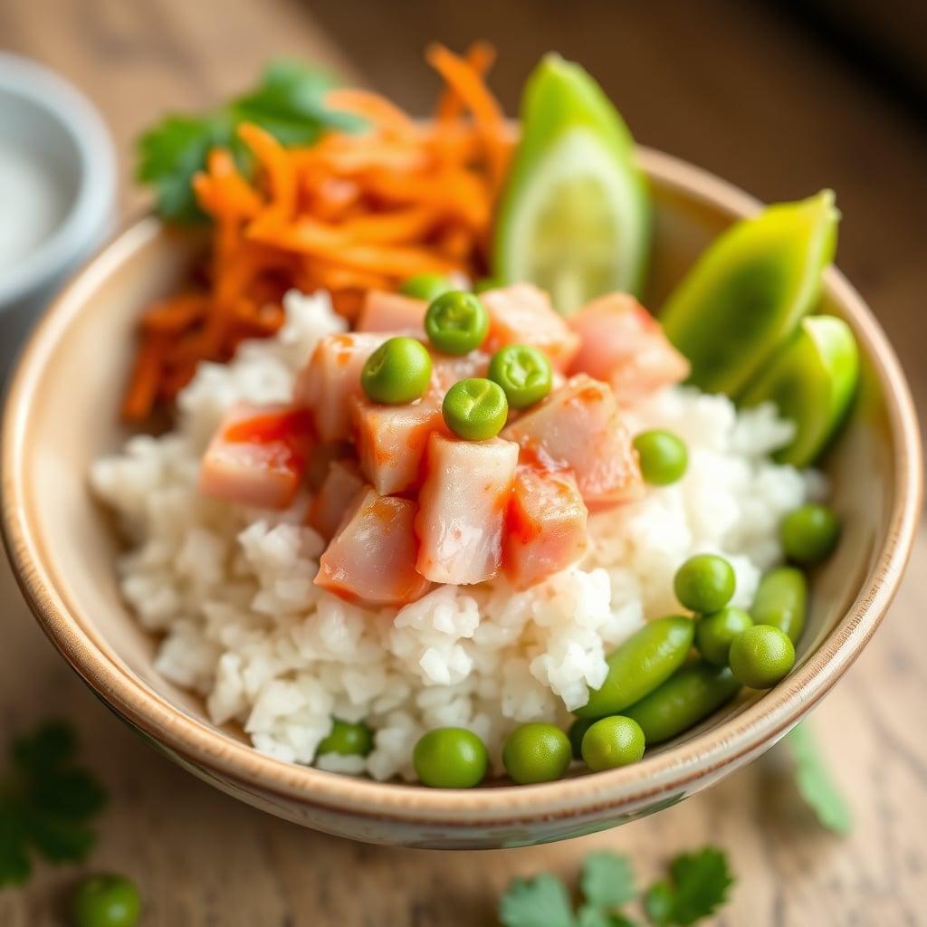 Sriracha Tuna and Edamame Rice Bowls Sriracha Tuna and Edamame Rice Bowls