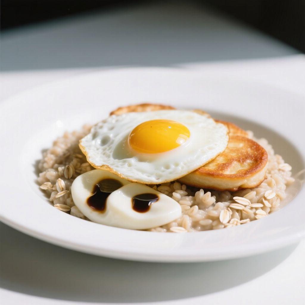 Savory Miso Oatmeal with a Fried Egg Savory Miso Oatmeal with a Fried Egg