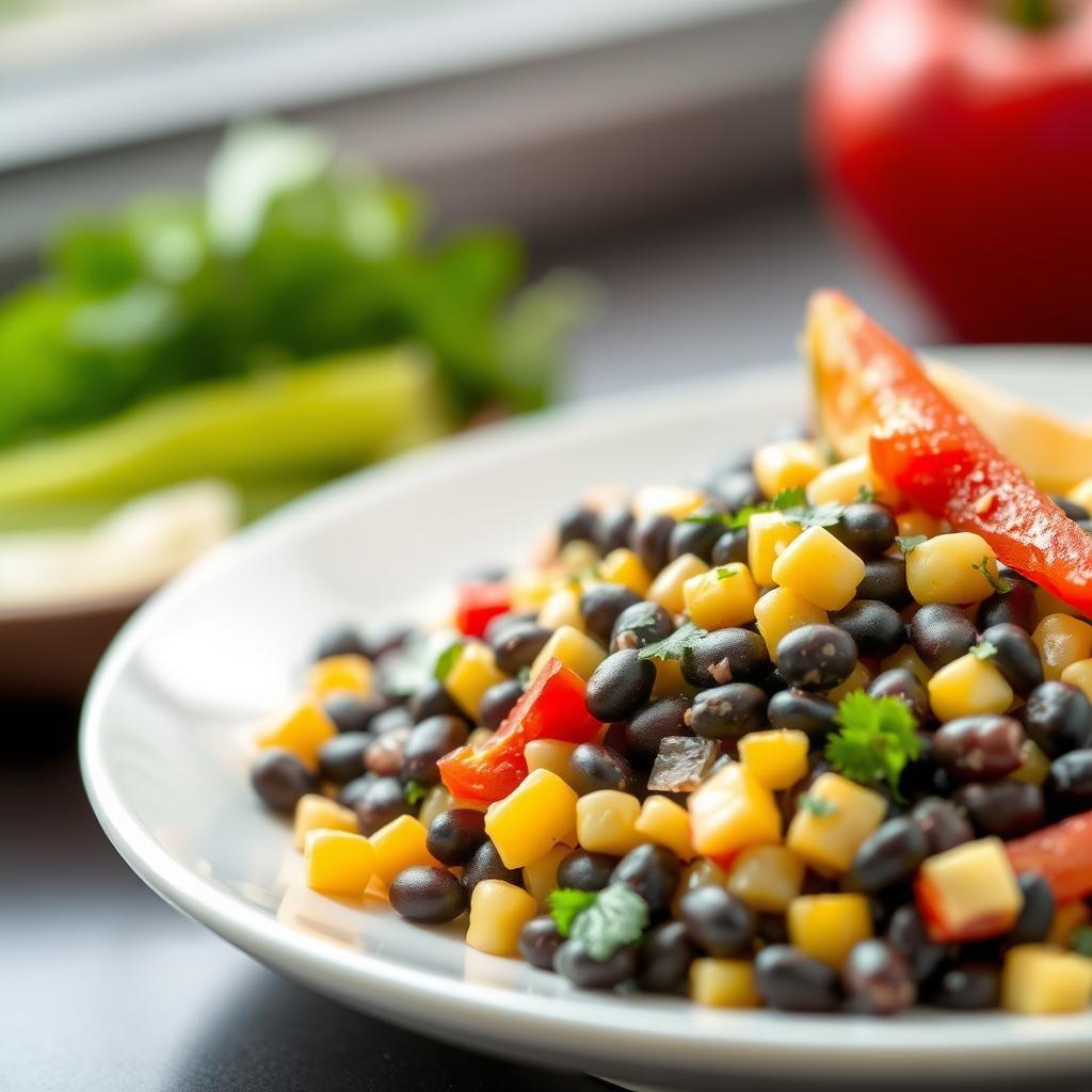 Southwest Black Bean and Corn Salad with Lime Vinaigrette Southwest Black Bean and Corn Salad with Lime Vinaigrette