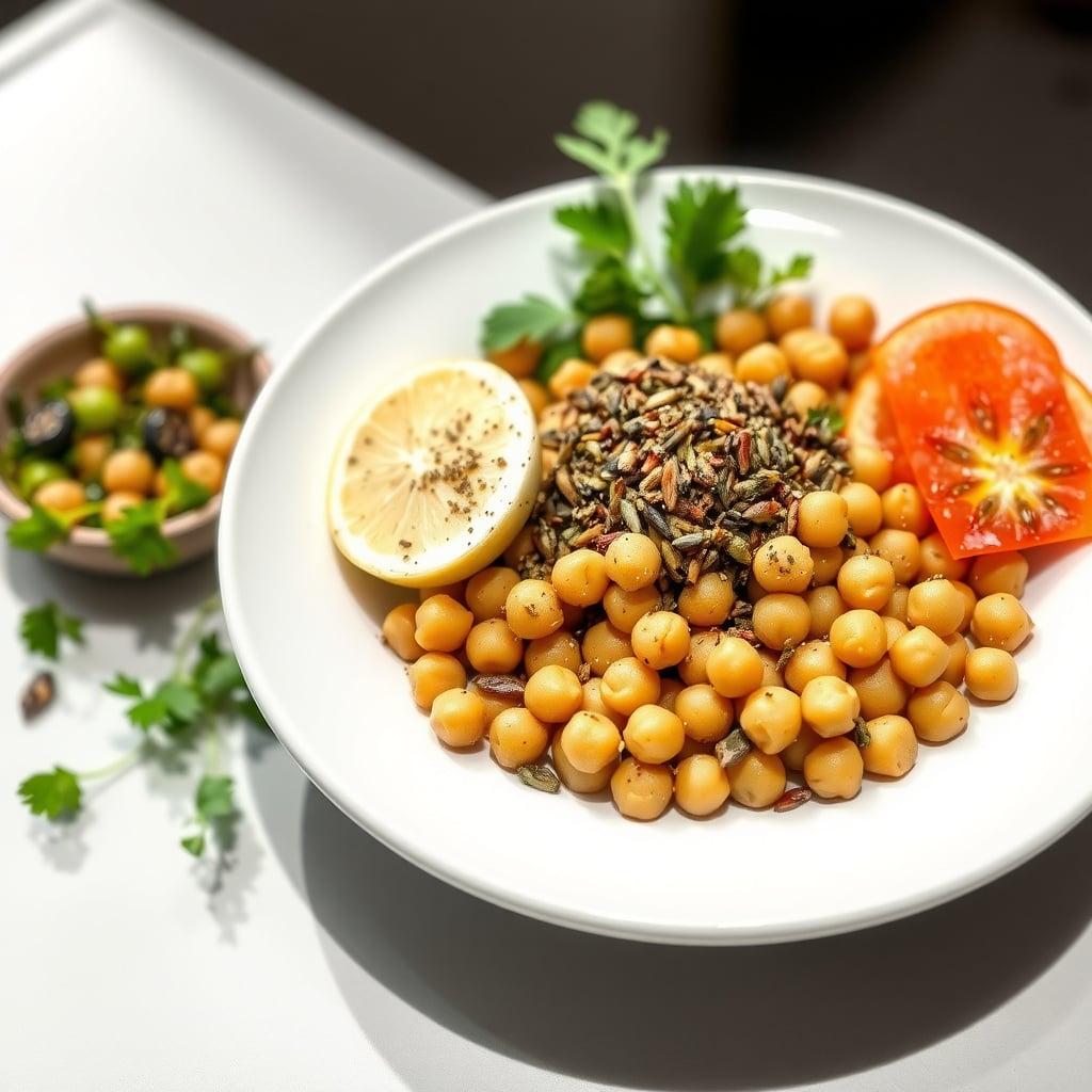 Mediterranean Chickpea Bowl with Homemade Za'atar Blend Mediterranean Chickpea Bowl with Homemade Za'atar Blend