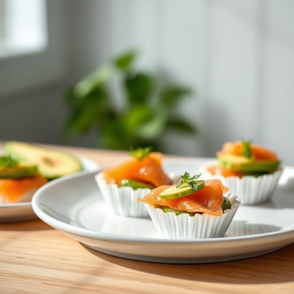 Avocado and Smoked Salmon Cups