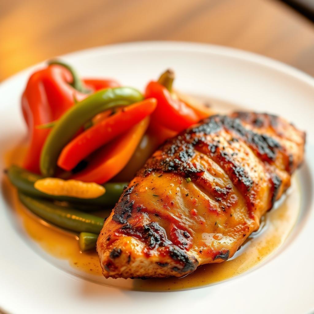 Cajun Blackened Chicken with Sautéed Bell Peppers