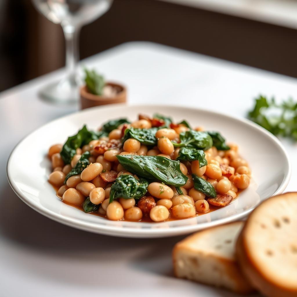 Tuscan White Bean Skillet with Spinach Tuscan White Bean Skillet with Spinach