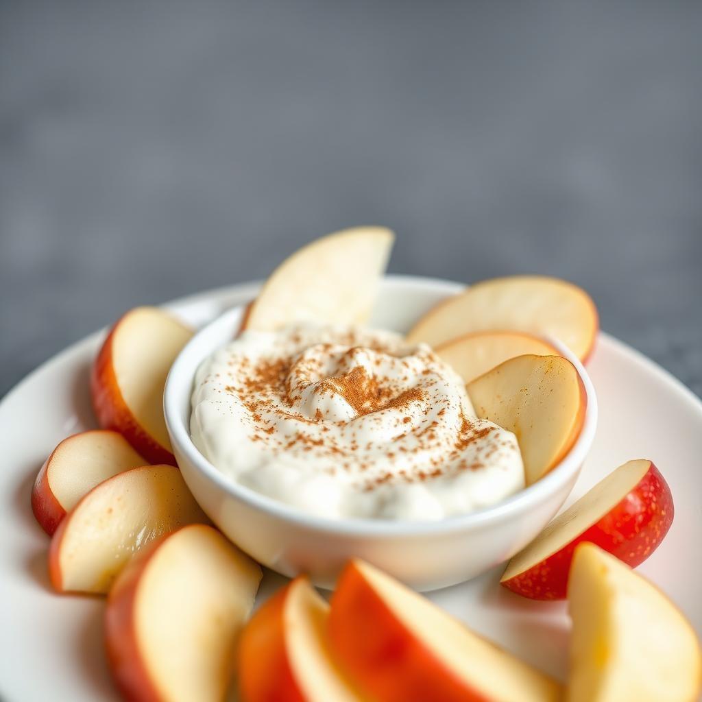 Apple Slices with Cinnamon Yogurt Dip Apple Slices with Cinnamon Yogurt Dip