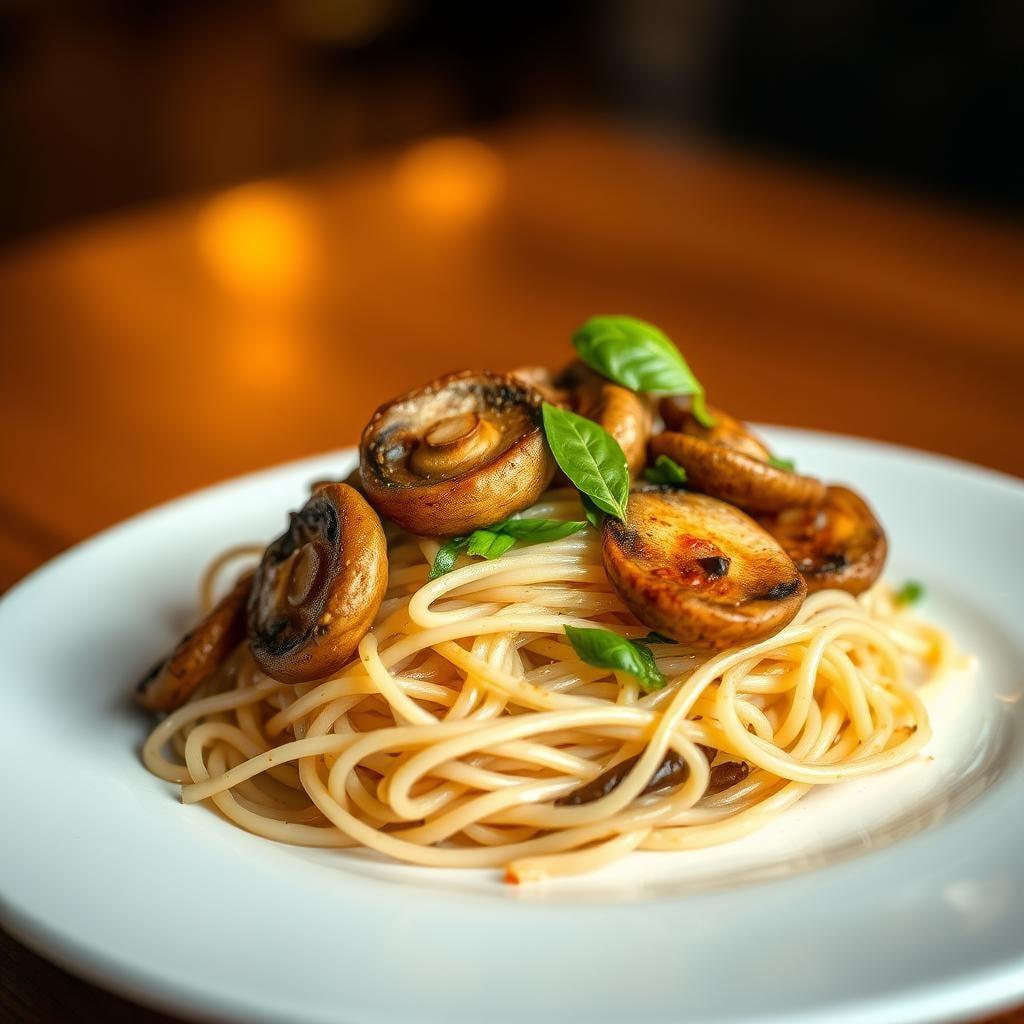 Thai Basil Mushroom Stir-Fry with Rice Noodles Thai Basil Mushroom Stir-Fry with Rice Noodles
