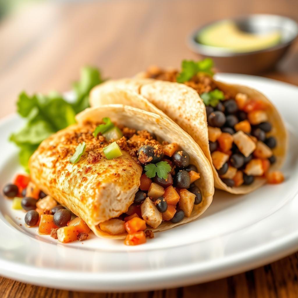 Southwest Chicken and Black Bean Wrap Southwest Chicken and Black Bean Wrap