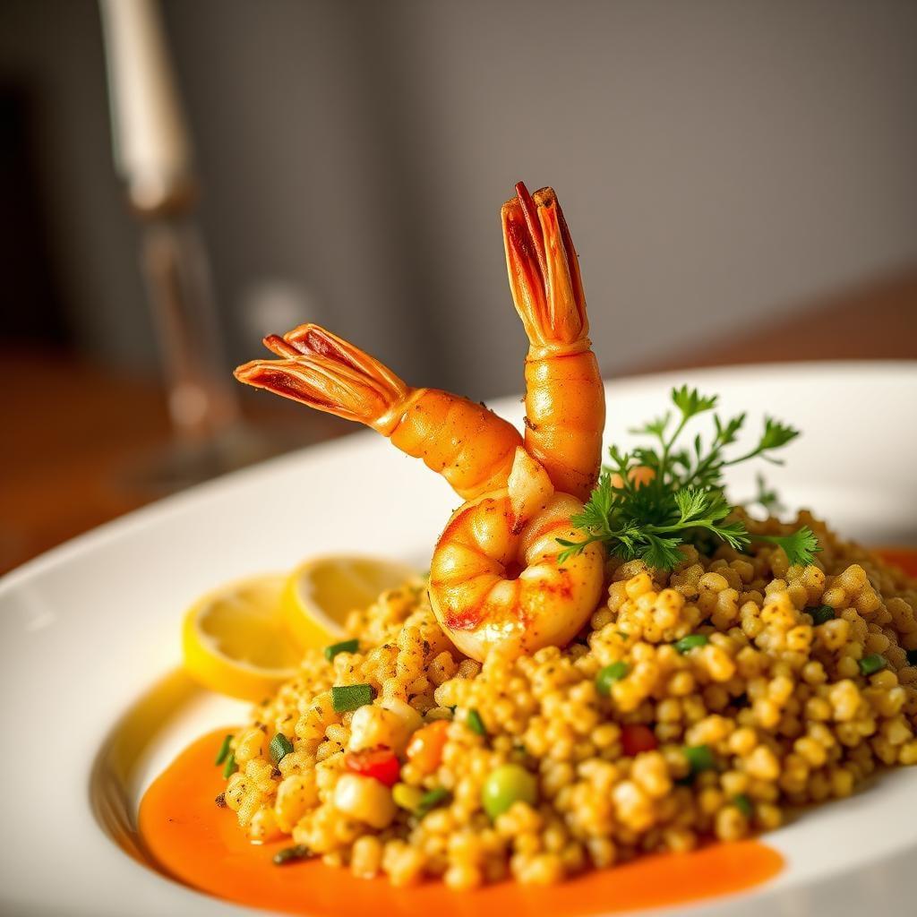 Za'atar Spiced Shrimp with Lemon Herb Quinoa Za'atar Spiced Shrimp with Lemon Herb Quinoa