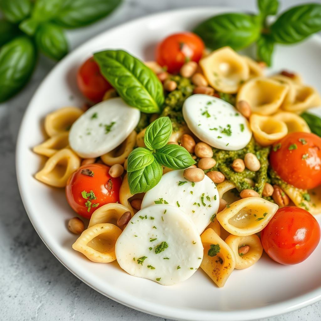 Caprese Pesto Pasta Salad