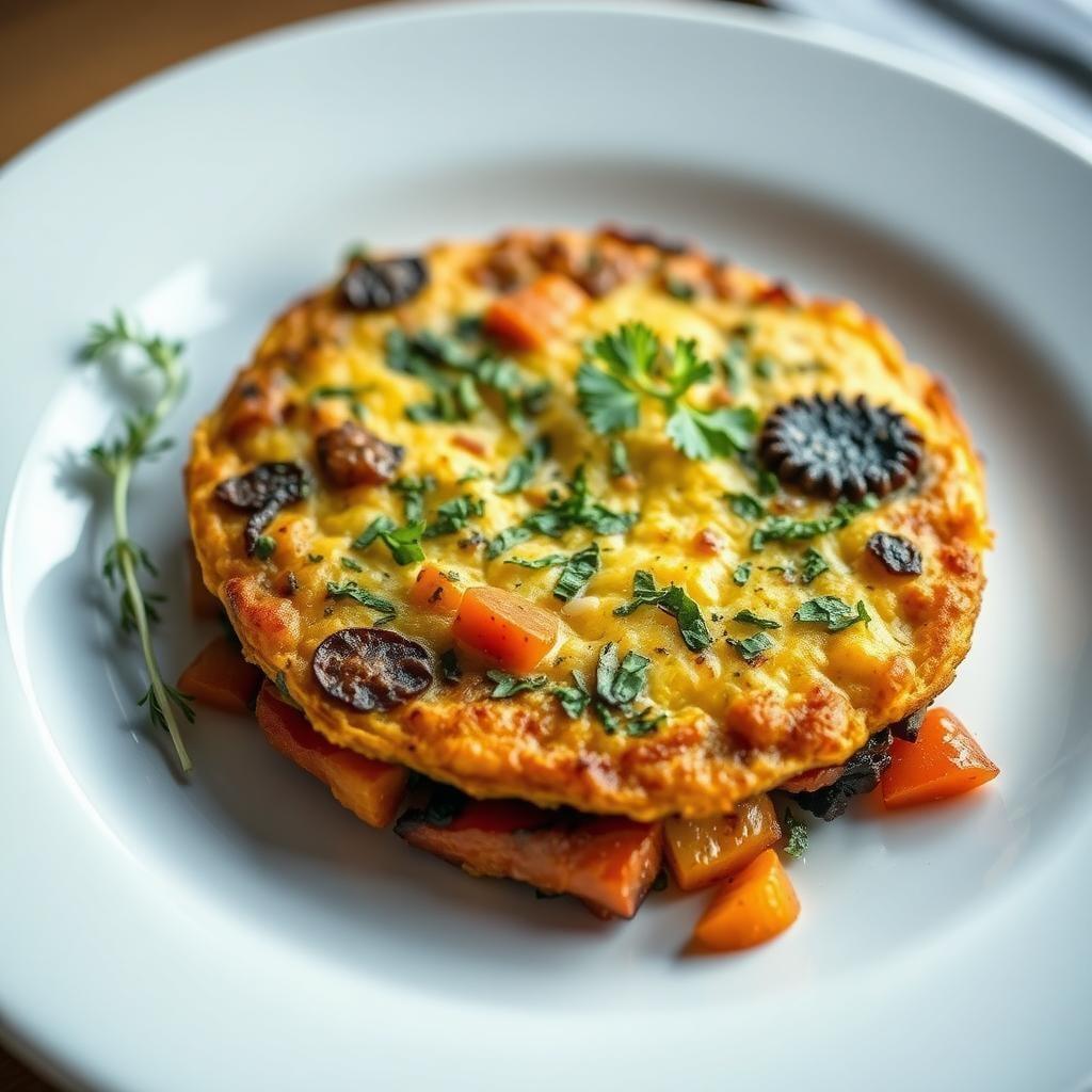Herb-Roasted Frittata with Caramelized Vegetables Herb-Roasted Frittata with Caramelized Vegetables