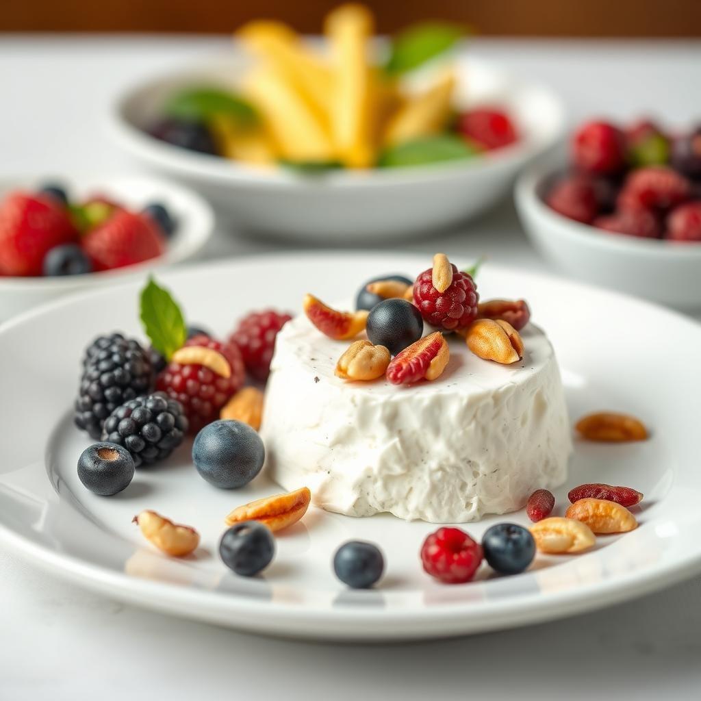 Cottage Cheese with Berries & Nuts Cottage Cheese with Berries & Nuts