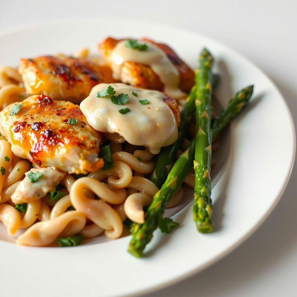 One-Pot Creamy Parmesan Chicken and Orzo with Asparagus One-Pot Creamy Parmesan Chicken and Orzo with Asparagus